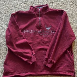 Harley-Davidson Burgundy Fleece Pullover